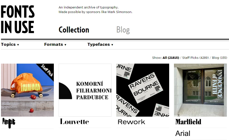 Image from Fonts in Use